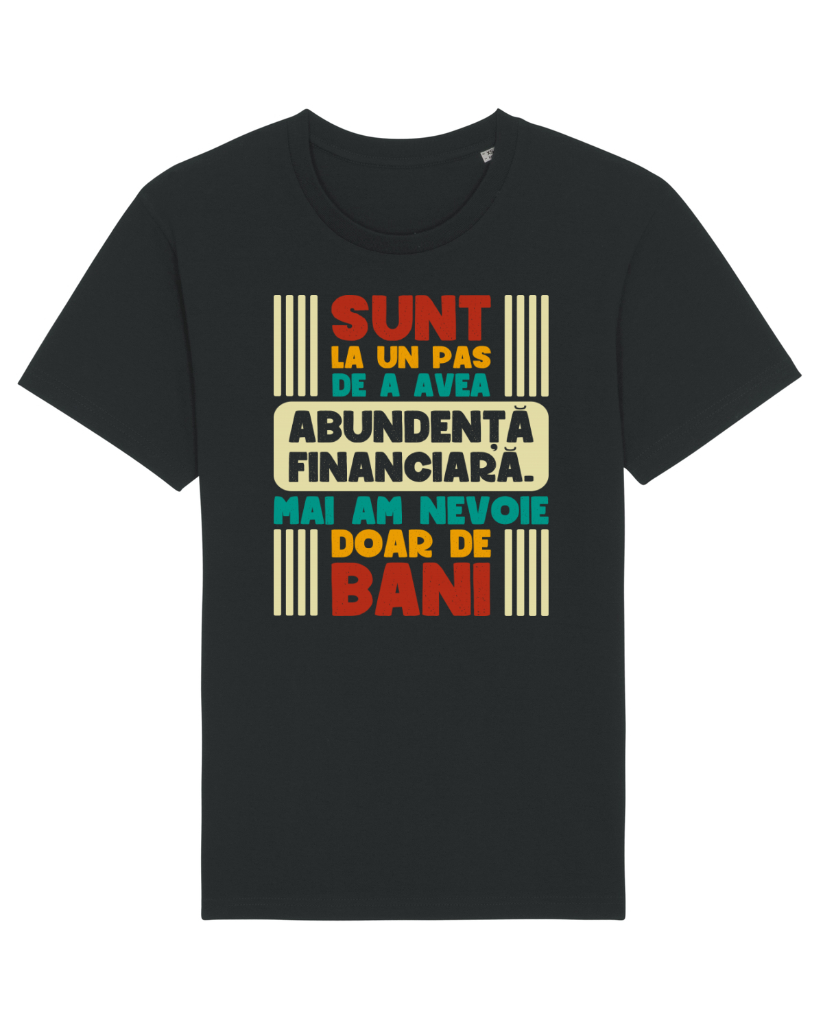 Tricou mânecă scurtă Unisex Rocker Black