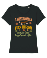 A Wise Woman Once Said Tricou mânecă scurtă guler larg fitted Damă Expresser