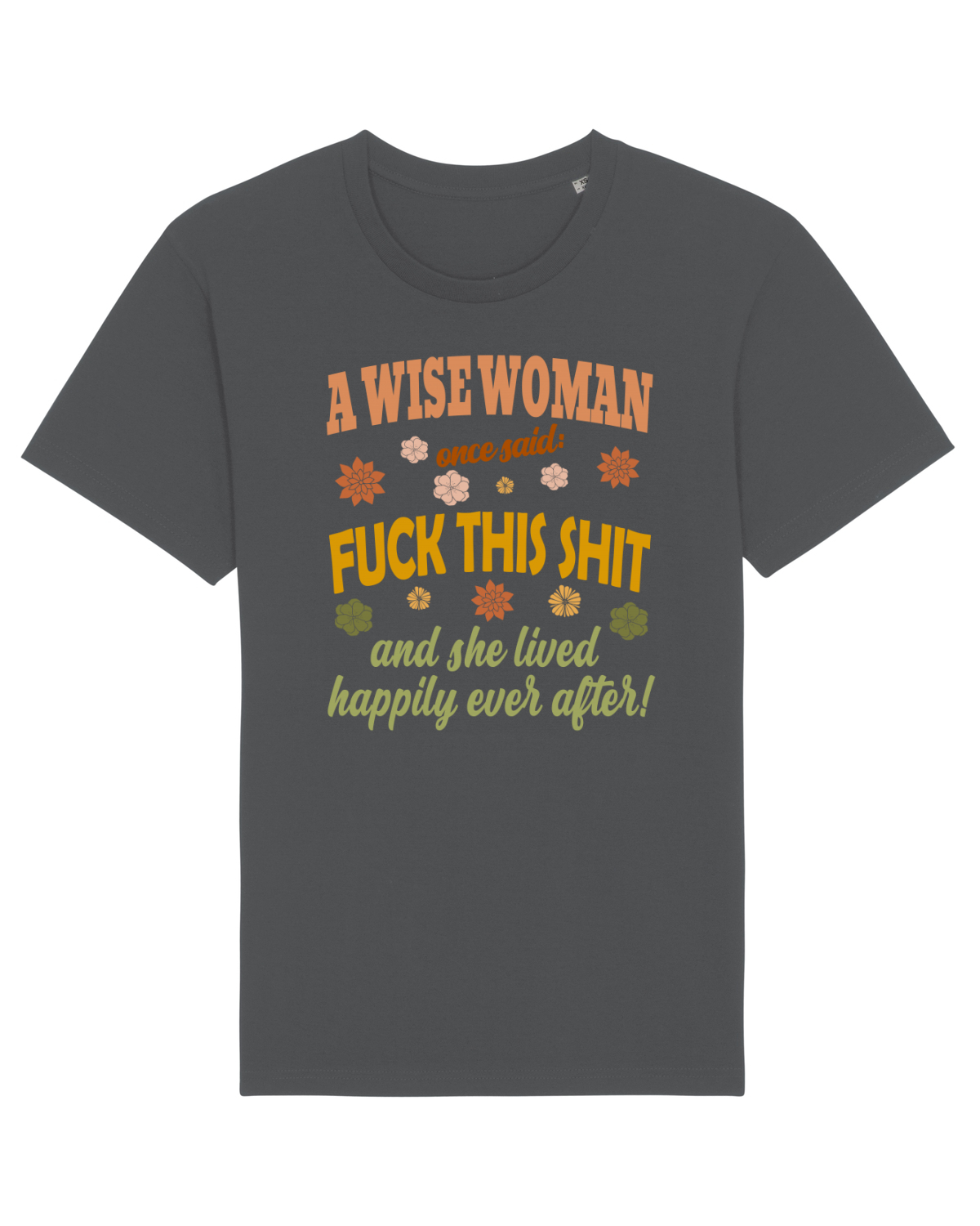 Tricou mânecă scurtă Unisex Rocker Anthracite