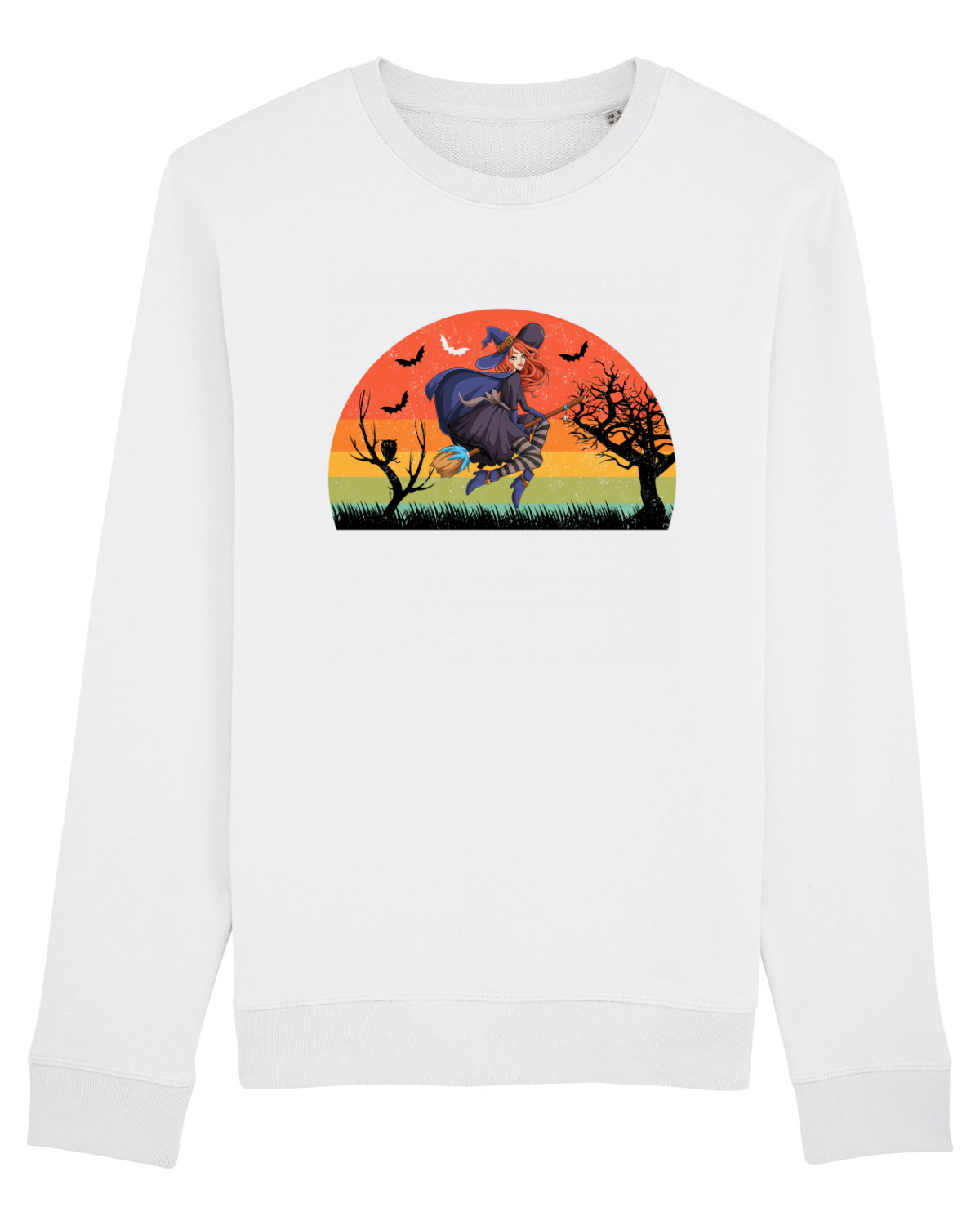 Bluză mânecă lungă Unisex Rise White