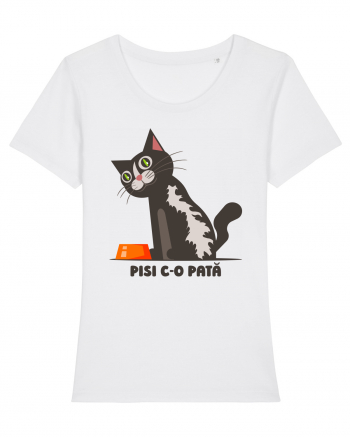 Pisi c-o pată White