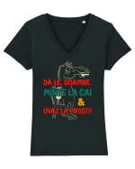 Dă-le, Doamne... Tricou mânecă scurtă guler V Damă Evoker