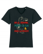 Dă-le, Doamne... Tricou mânecă scurtă guler V Bărbat Presenter