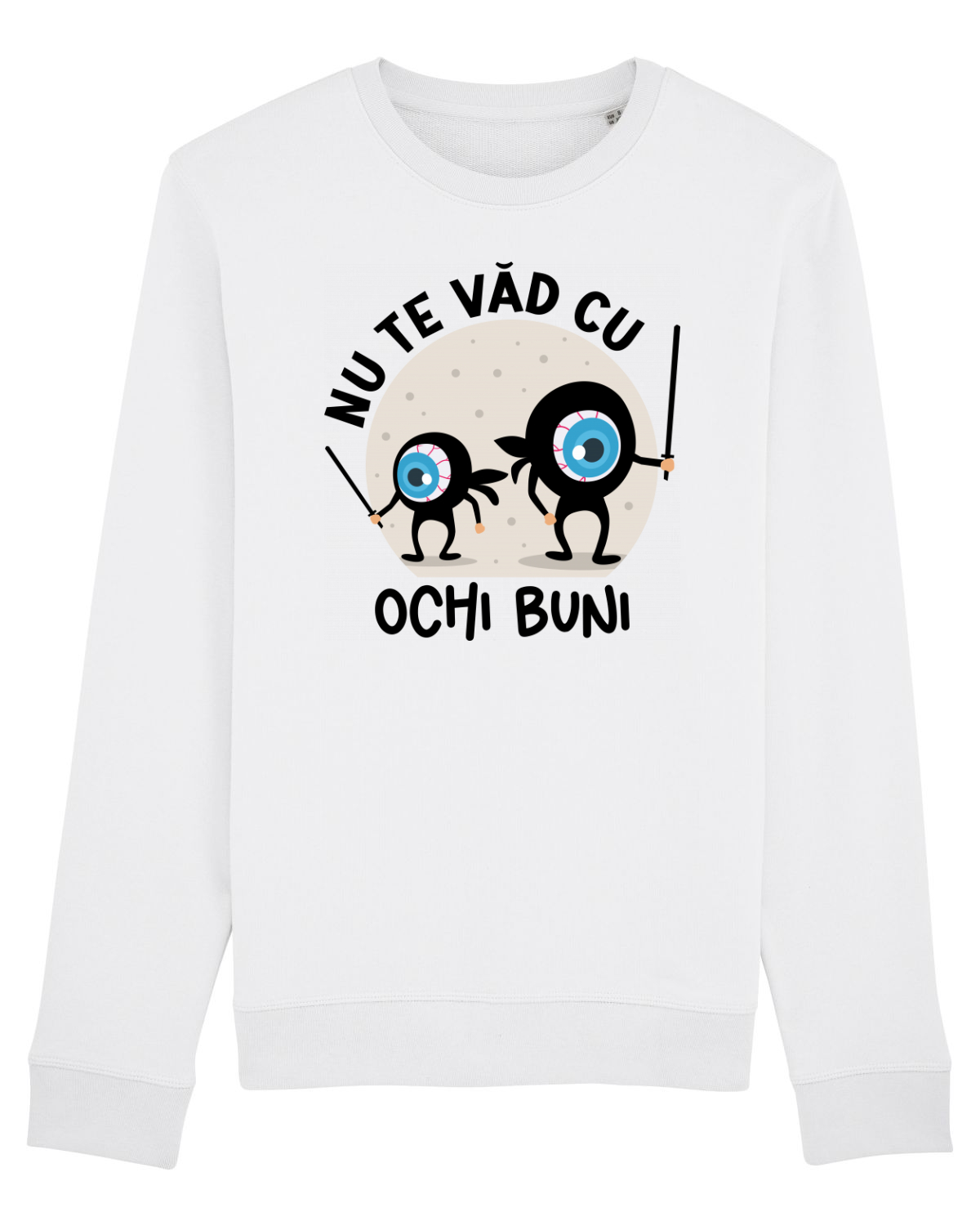 Bluză mânecă lungă Unisex Rise White
