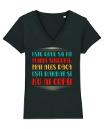 Mamă singură Tricou mânecă scurtă guler V Damă Evoker