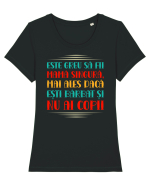 Mamă singură Tricou mânecă scurtă guler larg fitted Damă Expresser