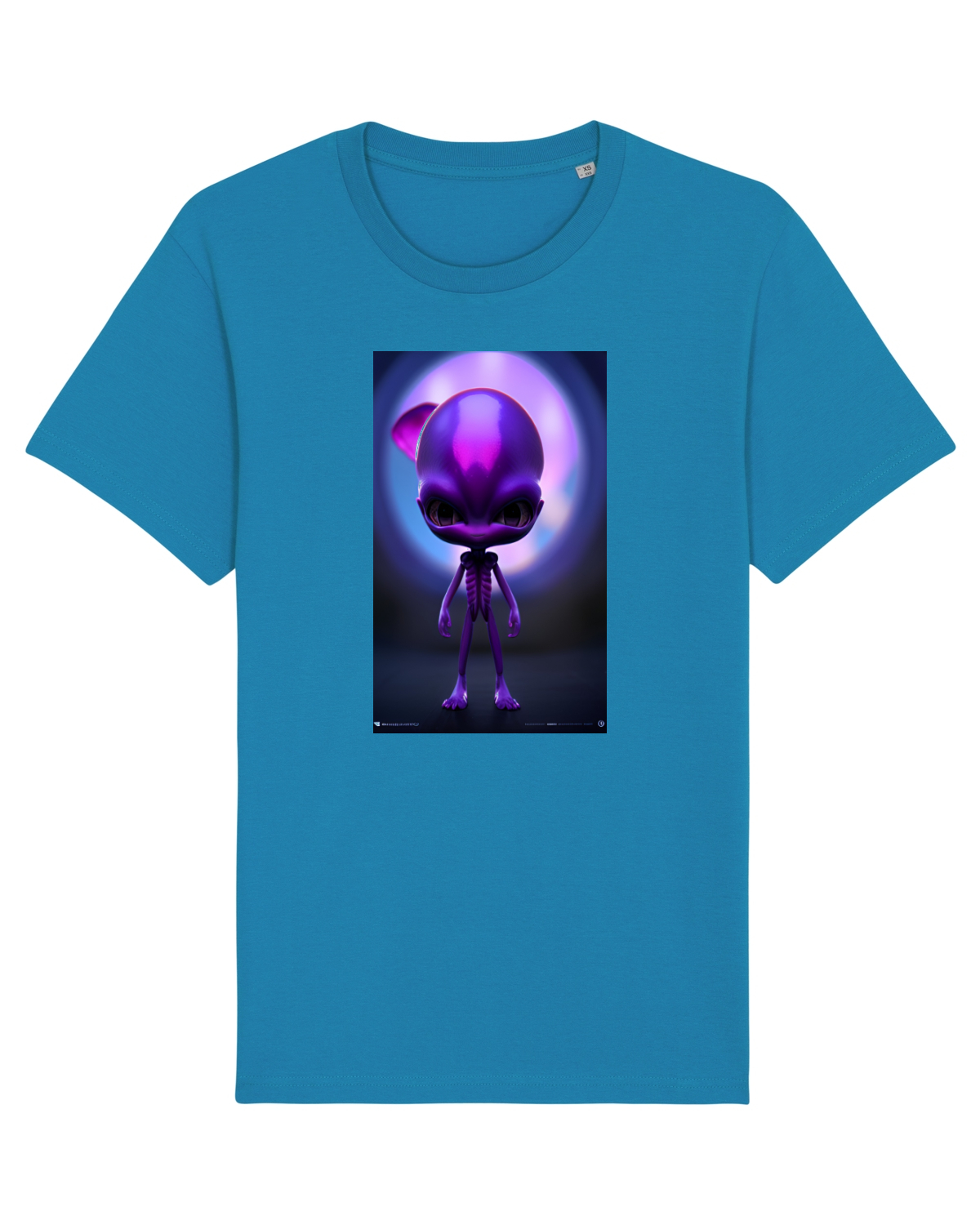 Tricou mânecă scurtă Unisex Rocker Azur