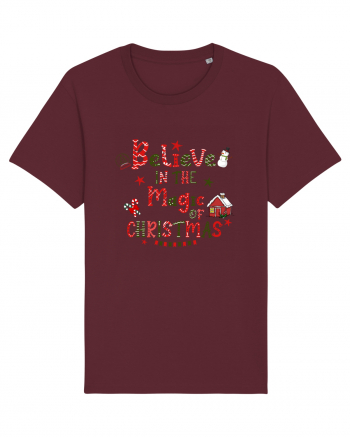 Believe In The Magic Of Christmas Burgundy