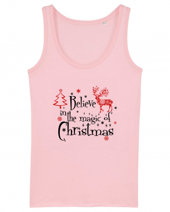 Believe In The Magic Of Christmas Cotton Pink