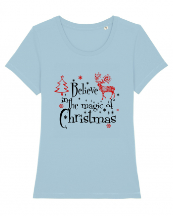 Believe In The Magic Of Christmas Sky Blue