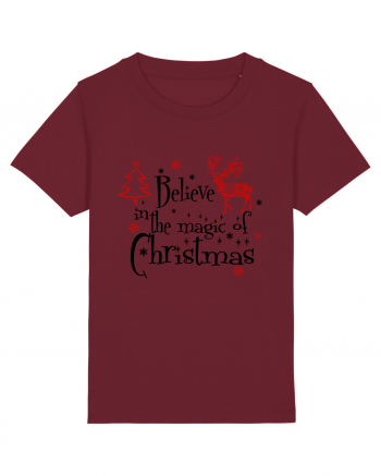 Believe In The Magic Of Christmas Burgundy