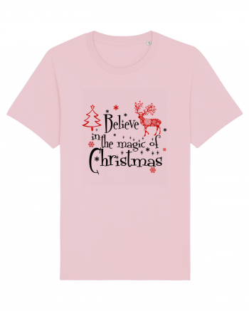 Believe In The Magic Of Christmas Cotton Pink