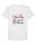 Believe In The Magic Of Christmas Tricou mânecă scurtă guler larg Bărbat Skater