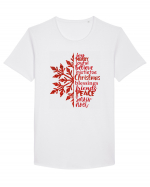 Christmas Blessing Words Tricou mânecă scurtă guler larg Bărbat Skater