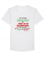 Christmas Movies Tricou mânecă scurtă guler larg Bărbat Skater