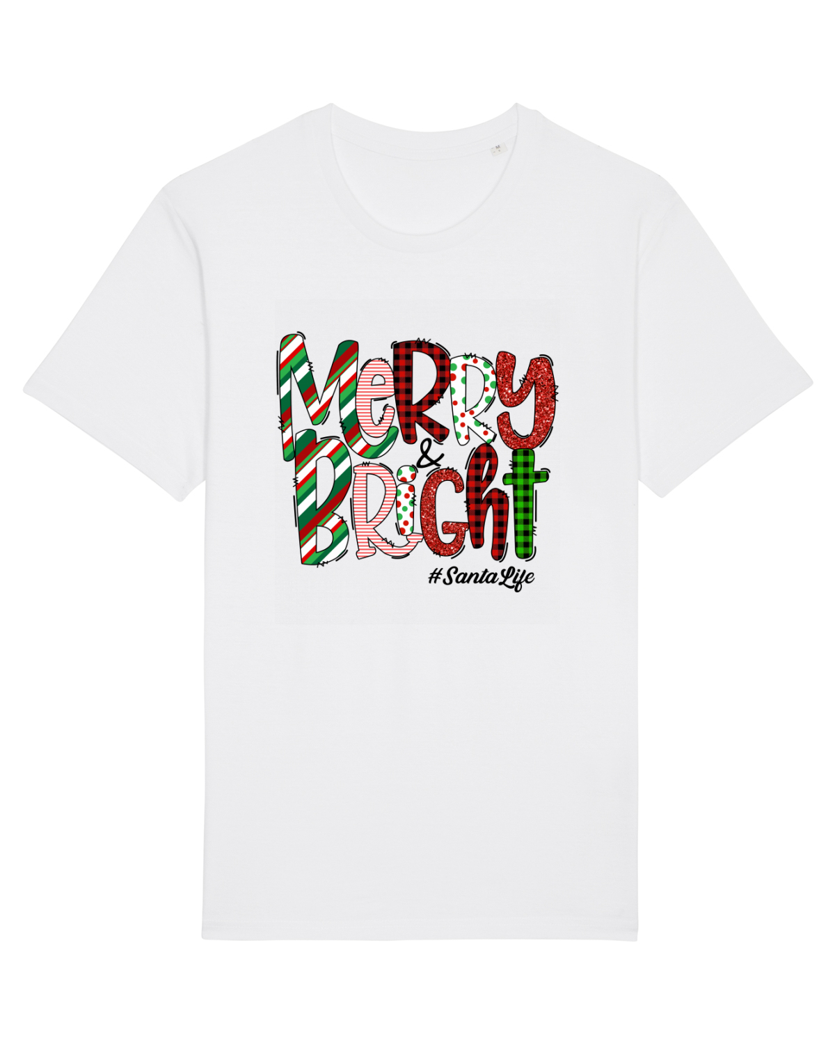 Tricou mânecă scurtă Unisex Rocker White