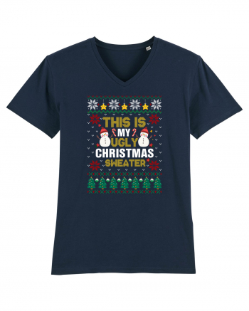 This Is My Ugly Sweater Christmas French Navy
