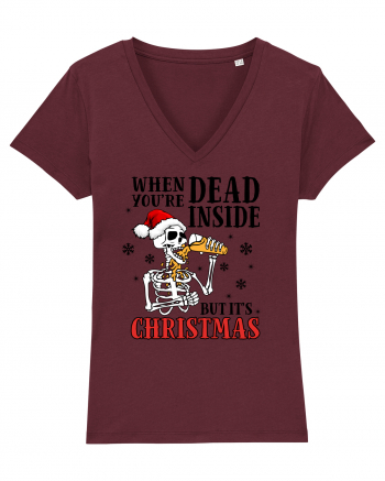 When You're Dead Inside But It's Christmas Burgundy