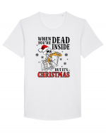 When You're Dead Inside But It's Christmas Tricou mânecă scurtă guler larg Bărbat Skater