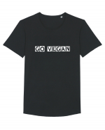 Go Vegan Tricou mânecă scurtă guler larg Bărbat Skater