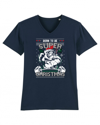 Born To Be Super Christmas French Navy