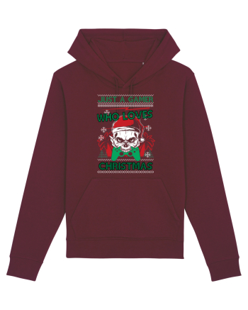 Just A Gamer Who Loves Christmas Burgundy