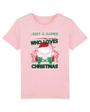 Just A Gamer Who Loves Christmas Cotton Pink