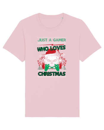 Just A Gamer Who Loves Christmas Cotton Pink