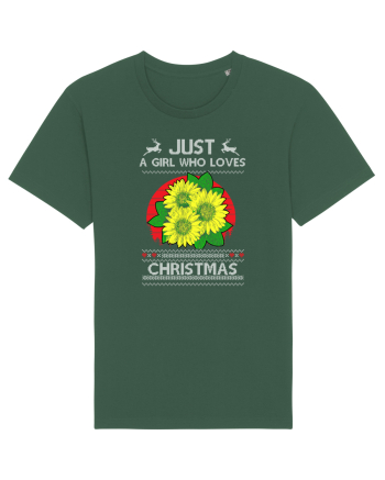 Just A Girl Who Loves Christmas Bottle Green