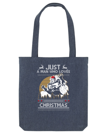 Just A Man Who Loves Christmas Midnight Blue