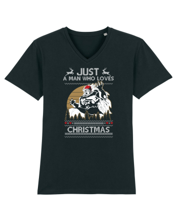Just A Man Who Loves Christmas Black