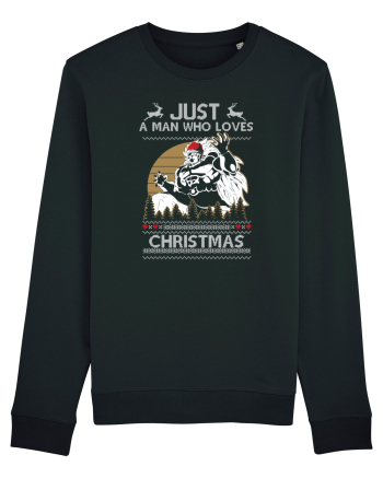 Just A Man Who Loves Christmas Black