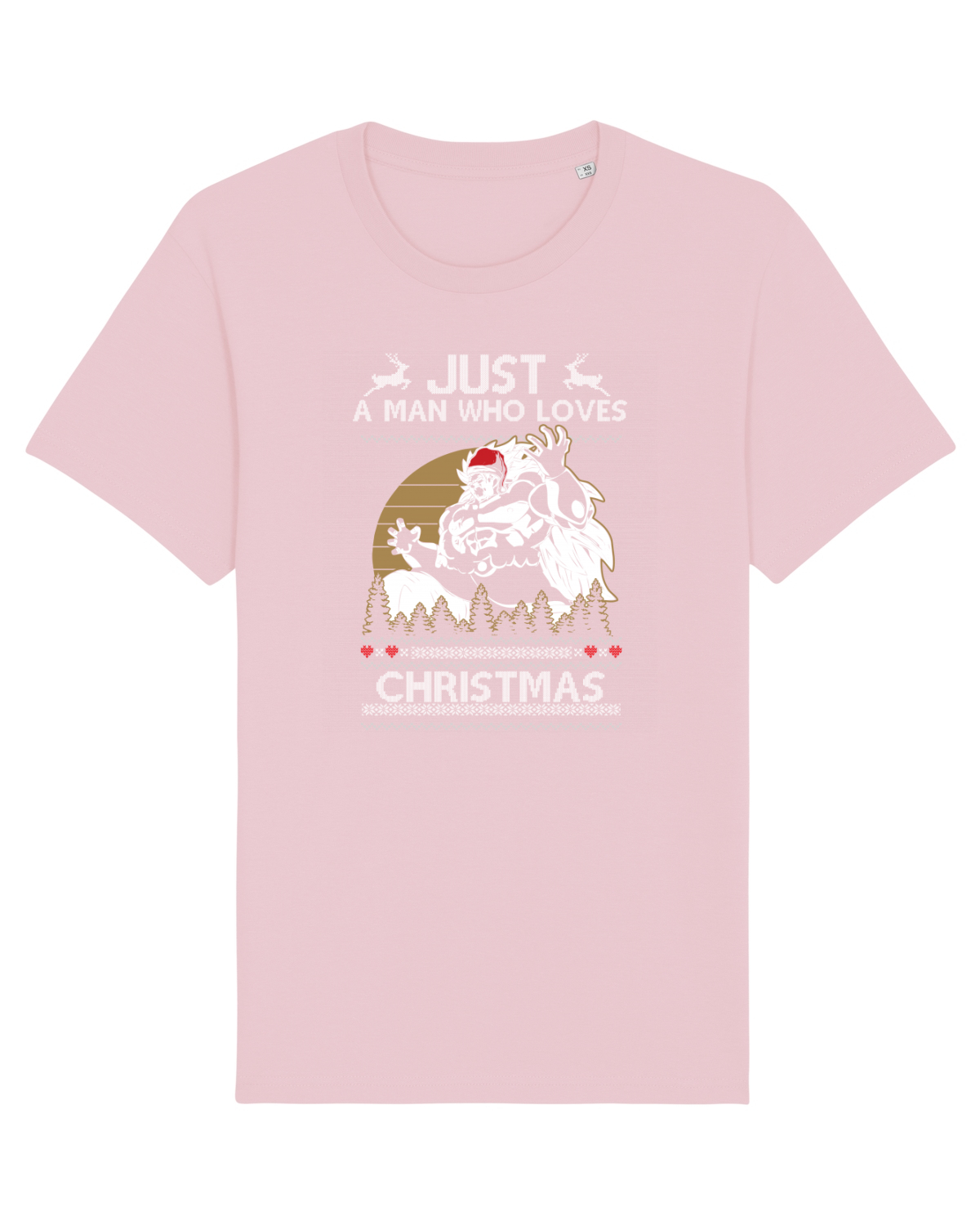 Tricou mânecă scurtă Unisex Rocker Cotton Pink