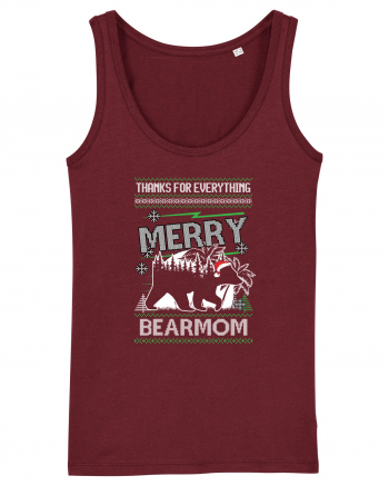 Merry Bearmom Thanks for Everything Burgundy