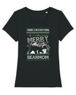 Merry Bearmom Thanks for Everything Tricou mânecă scurtă guler larg fitted Damă Expresser