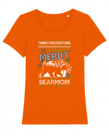 Merry Bearmom Thanks for Everything Bright Orange