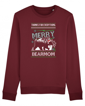 Merry Bearmom Thanks for Everything Burgundy