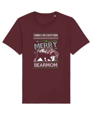 Merry Bearmom Thanks for Everything Burgundy