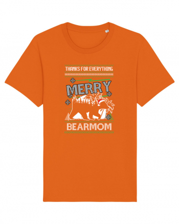 Merry Bearmom Thanks for Everything Bright Orange