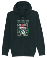 Merry Catmas Hanorac cu fermoar Unisex Connector