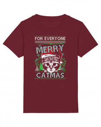Merry Catmas Burgundy