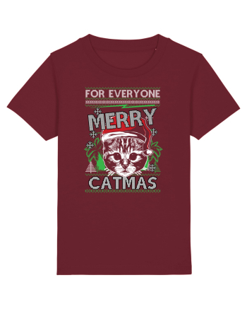 Merry Catmas Burgundy