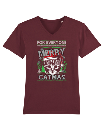 Merry Catmas Burgundy