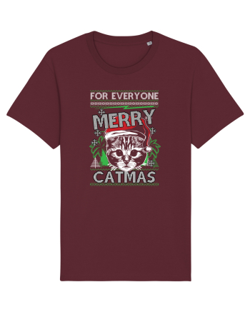 Merry Catmas Burgundy