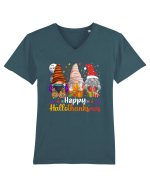 Happy Hallothanksmas Tricou mânecă scurtă guler V Bărbat Presenter