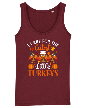 I care for the cutest little turkeys Burgundy