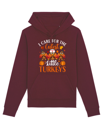 I care for the cutest little turkeys Burgundy