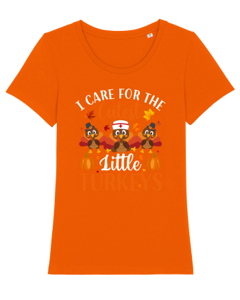 I care for the cutest little turkeys Bright Orange