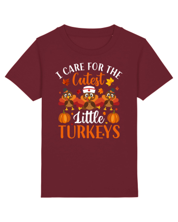 I care for the cutest little turkeys Burgundy
