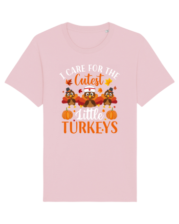 I care for the cutest little turkeys Cotton Pink